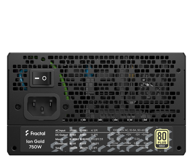 FRACTAL DESIGN Ion 3 Gold 750W 80 Plus Gold FD-P-IA3G-750 - 1417869 - zdjęcie 6
